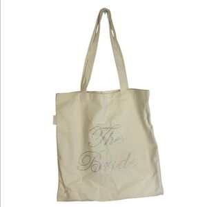 Bride/Bridal Elegant Cream Tote Bag